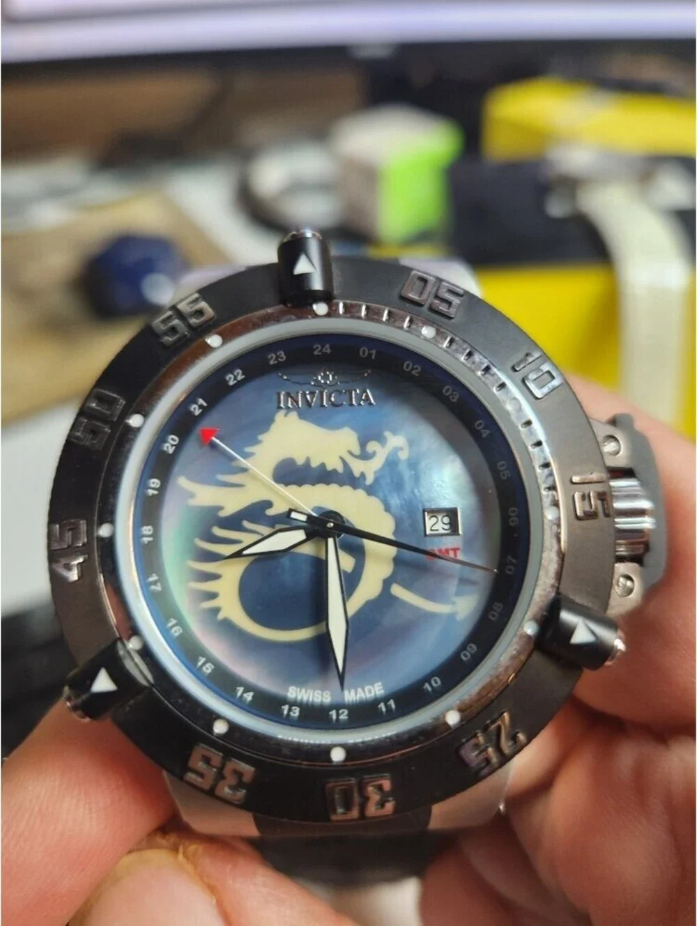 Invicta Subaqua Noma III, Swiss Made, GMT - 50mm (0876)